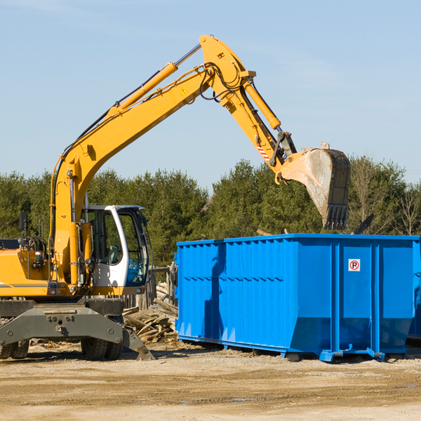 what size residential dumpster rentals are available in Colfax